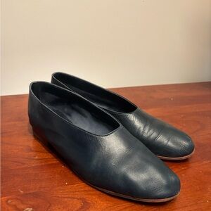 Navy Martiniano Glove Flats - 40 / US 10